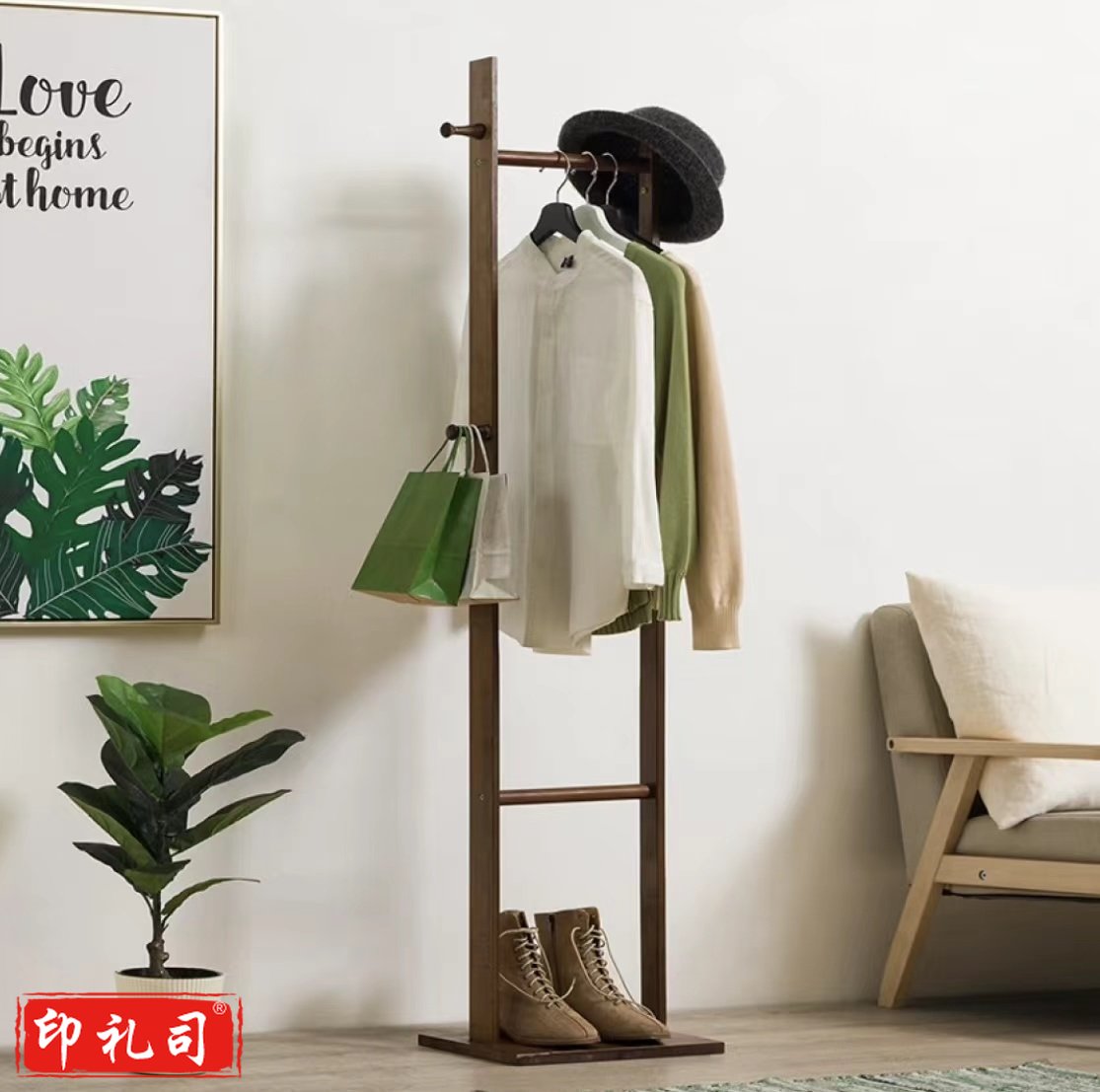 简易衣帽架 简易大衣架 衣帽架卧室挂衣架落地