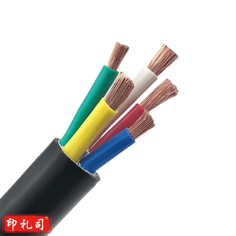 津达 电缆 RVV 4*6平方 四芯国标软铜芯护套电力电线电缆 米
