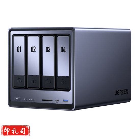 绿联(UGREEN)私有云DXP4800 8G版16T四盘位NAS网络存储个人云硬盘家庭服务器 AI相册 手机平板扩容适用iPhone16 DXP4800-配2*8TB酷狼硬盘