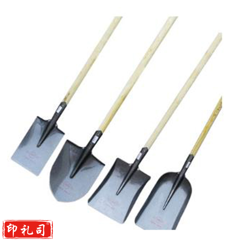铁锨 军印全钢加厚大铁锹锰钢尖方平头 农用挖土种花钢锹户外铲子