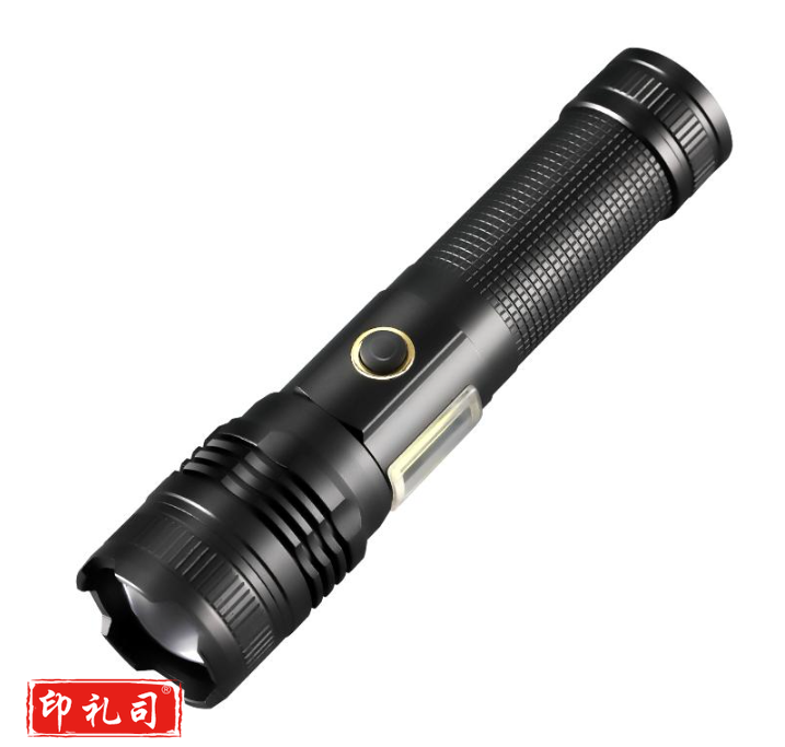 手电筒 强光超亮可充电超长续航家用LED应急照明灯大功率户外巡逻调焦远射手电+备用电池