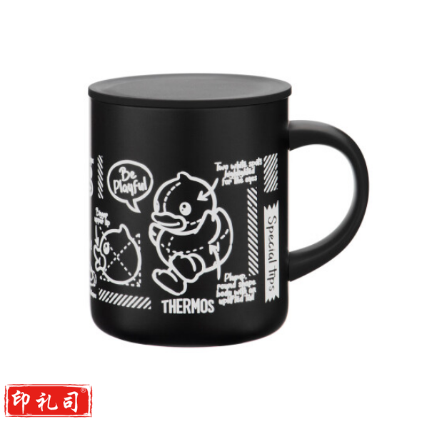 膳魔师TJDG-323 BDBK(ZB)黑色大黄鸭保温杯 家用办公保温水杯把手杯咖 啡 杯320ml