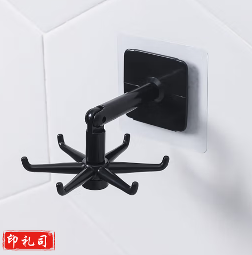 【3个装】厨房挂钩旋转六爪挂钩免打孔壁挂式