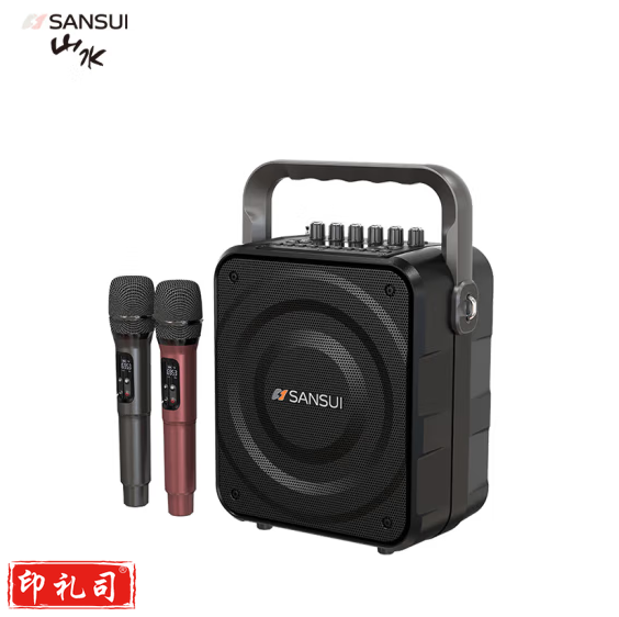 山水   K58无线蓝牙音箱 移动带户外广场舞音响卡拉OK双无线话筒