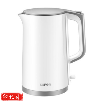苏泊尔(SUPOR)SW-17T12C 电水壶 双层防烫烧水壶热水壶 全钢无缝内胆电热水壶 1.7L 大容量