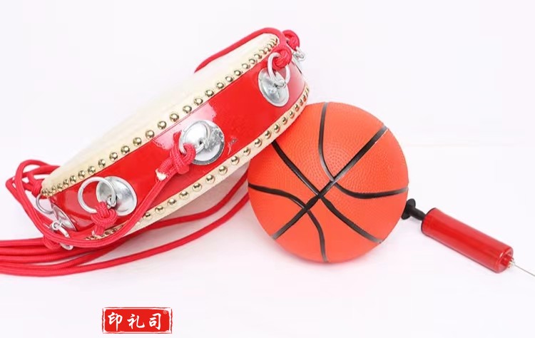 户外拓展训道具同心鼓拓展鼓趣味运动会道具击鼓颠球同心击鼓-16绳44cm