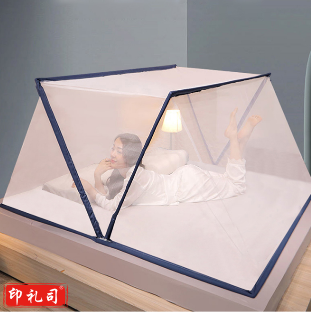 可折叠蚊帐A类加密帐纱防蚊 免安装家用开合静音蚊帐 方便拆洗夏天