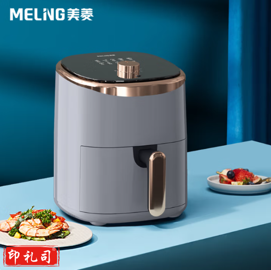 美菱(MeiLing)MTK-LC4507空气炸锅 1400W大火力单旋钮食品级不粘涂层4.5L