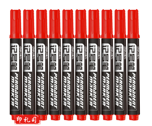 得力 deli 6881 思达记号笔(红)(支)