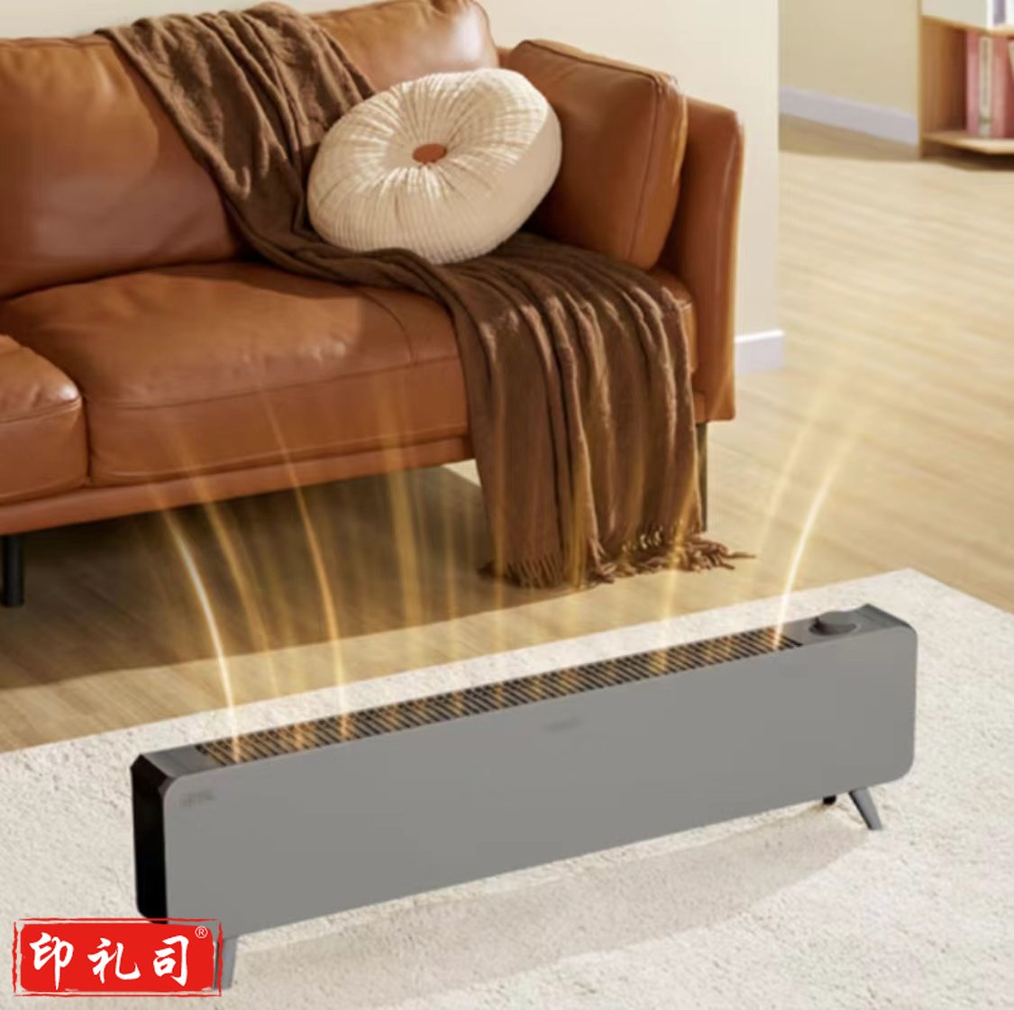 苏泊尔/SUPOR石墨烯踢脚线取暖器 家用IPX4级防水居浴两用移动电暖器