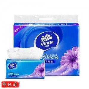 维达 Vinda V2239-B 抽取式面巾纸 超韧3层130抽*6包软抽抽纸 S码 1提