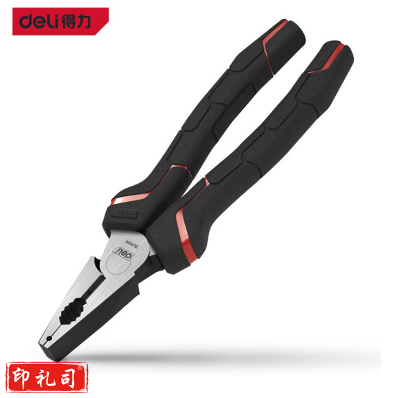 得力  省力钢丝钳子铬钒钢老虎钳子多功能平口钳剪线钳6英寸 DL0004