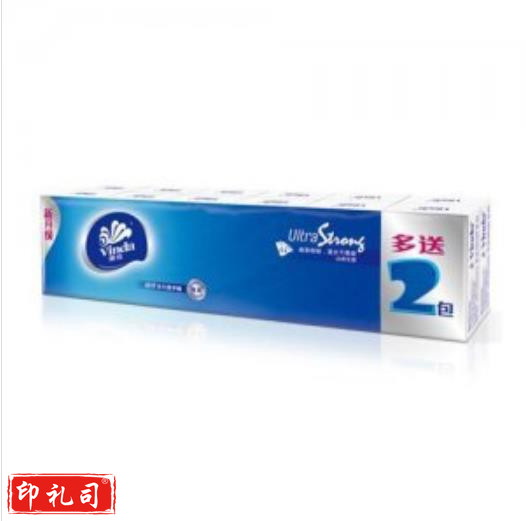 维达 Vinda V0036 自然无香超韧纸巾4层 手帕纸 餐巾纸 12包/条