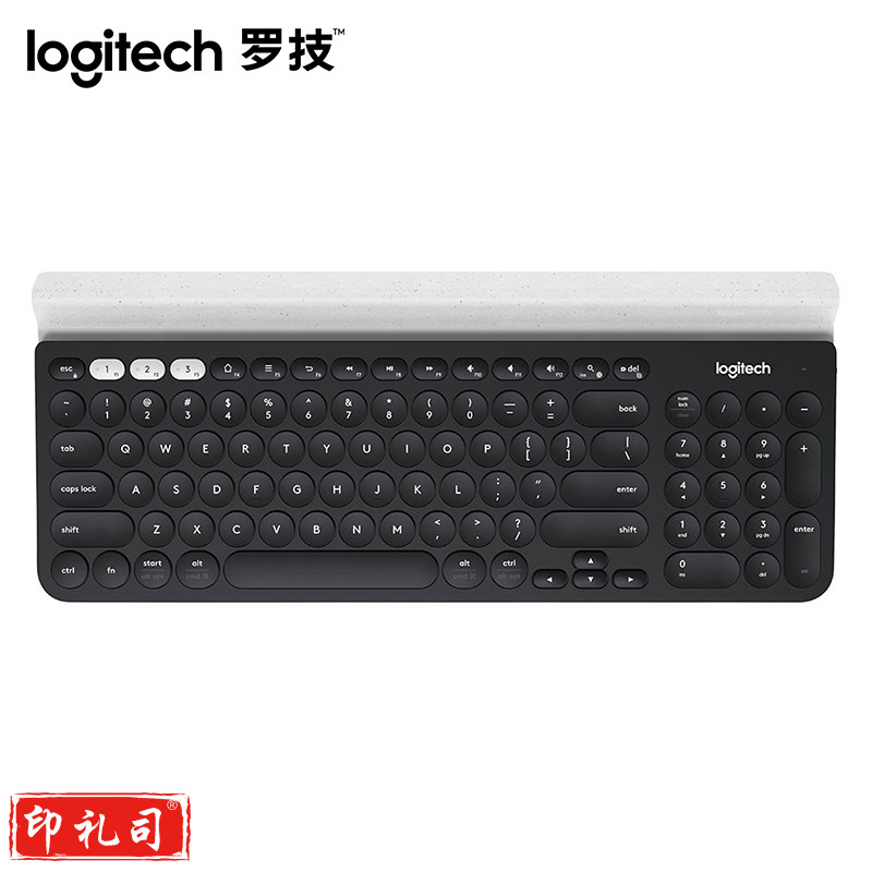 罗技K780 多设备无线蓝牙办公键盘 超薄便携