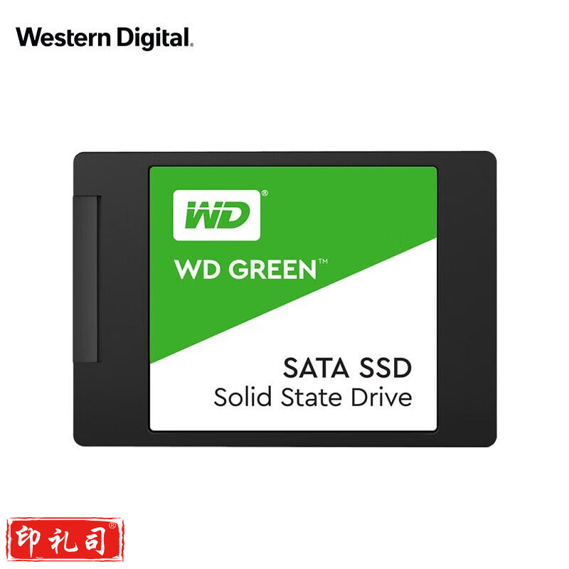 西部数据(WD) Green SSD固态硬盘 SATA3.0接口 绿盘 笔记本台式机硬盘 高速低功耗 SATA 3.0 绿盘 1TB