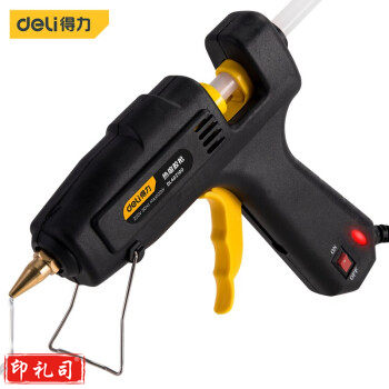 得力(deli)专业款热熔胶枪 工业级大功率100W电热胶枪家用手工制作打胶枪棒棒胶水条大号热融胶棒 DL402100胶枪