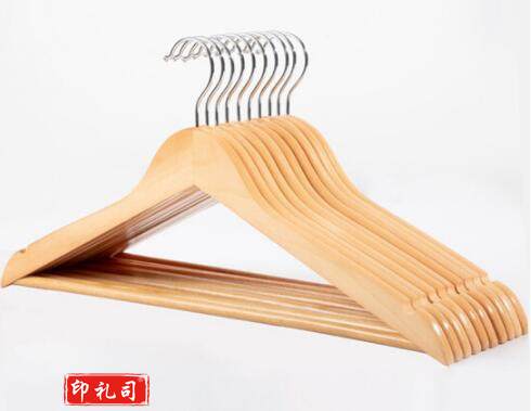 衣架 实木仿衣领衣架 西服荷木晒衣架 防滑木质衣裤架 宽肩无痕晒衣架复古木头衣撑子