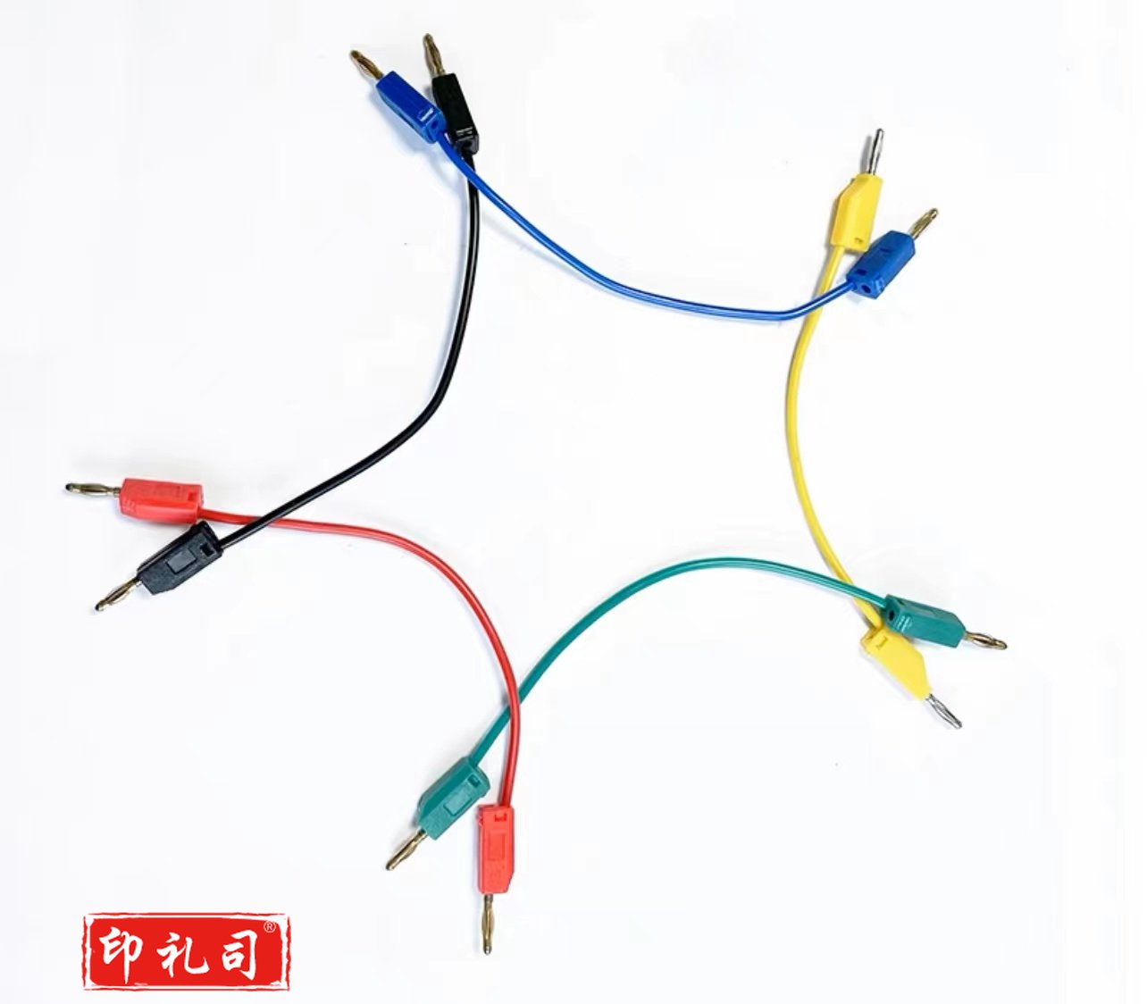 2MM灯笼测试线K2香蕉插头连接 可叠插