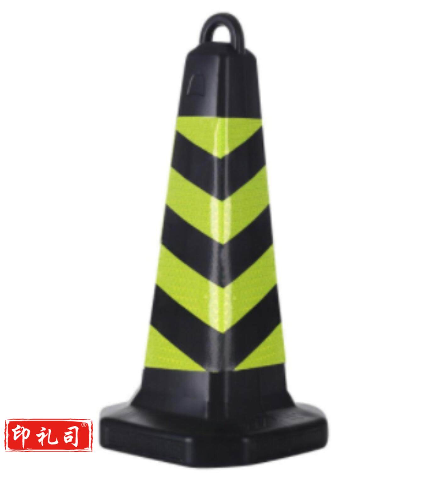 路障锥方锥橡胶路锥70CM路桩隔离墩立柱路障方形 42cm*42cm*70cm