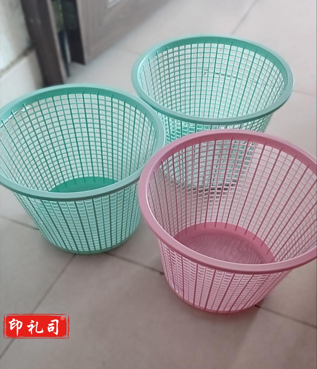 巨联(JULIAN)JL-LJT26*24 颜色随机 塑料垃圾桶 普通家用卫生间纸篓果壳桶纸 (500个起售，偏远区域下单请电话咨询)