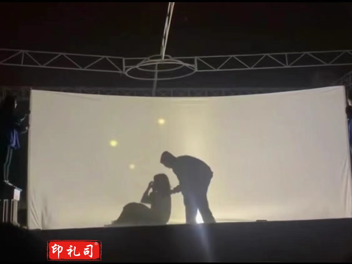 皮影戏 影子舞(白布)2.5米高×4米长
