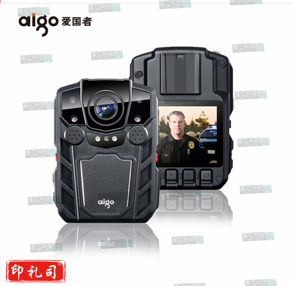 爱国者(aigo)DSJ-R7+ 记录仪 双电座充1296P高清红外夜视加密录音加强激光定位 128G