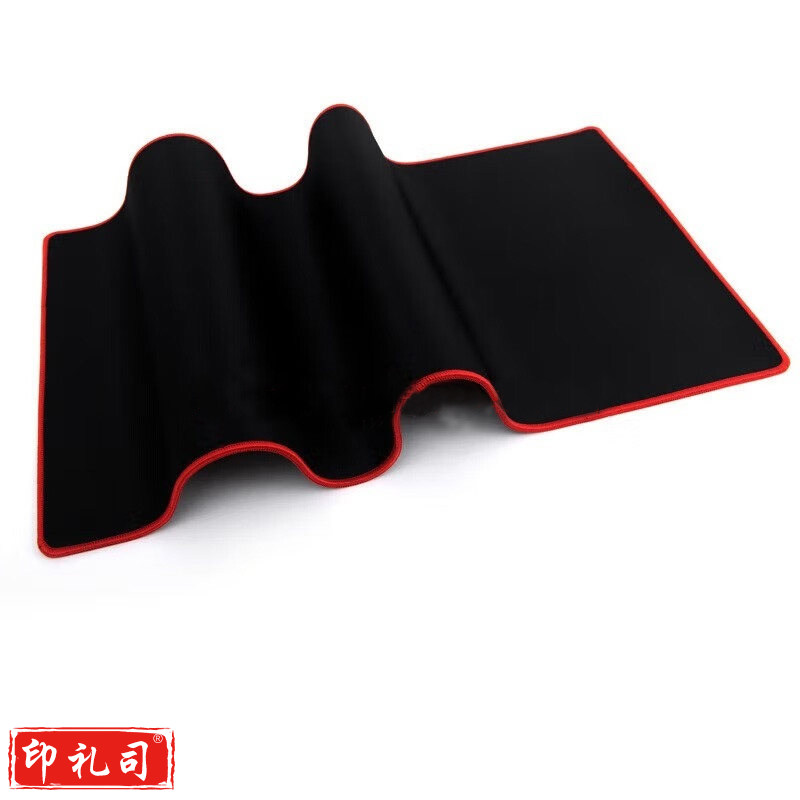 灵蛇(LINGSHE)鼠标垫800*300*3超大加厚办公游戏鼠标垫 学生桌垫 精密锁边 可水洗P70 纯黑 礼盒装