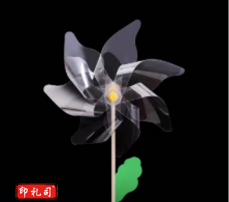 DIY手工系列绘画风车 小号涂鸦透明风车
