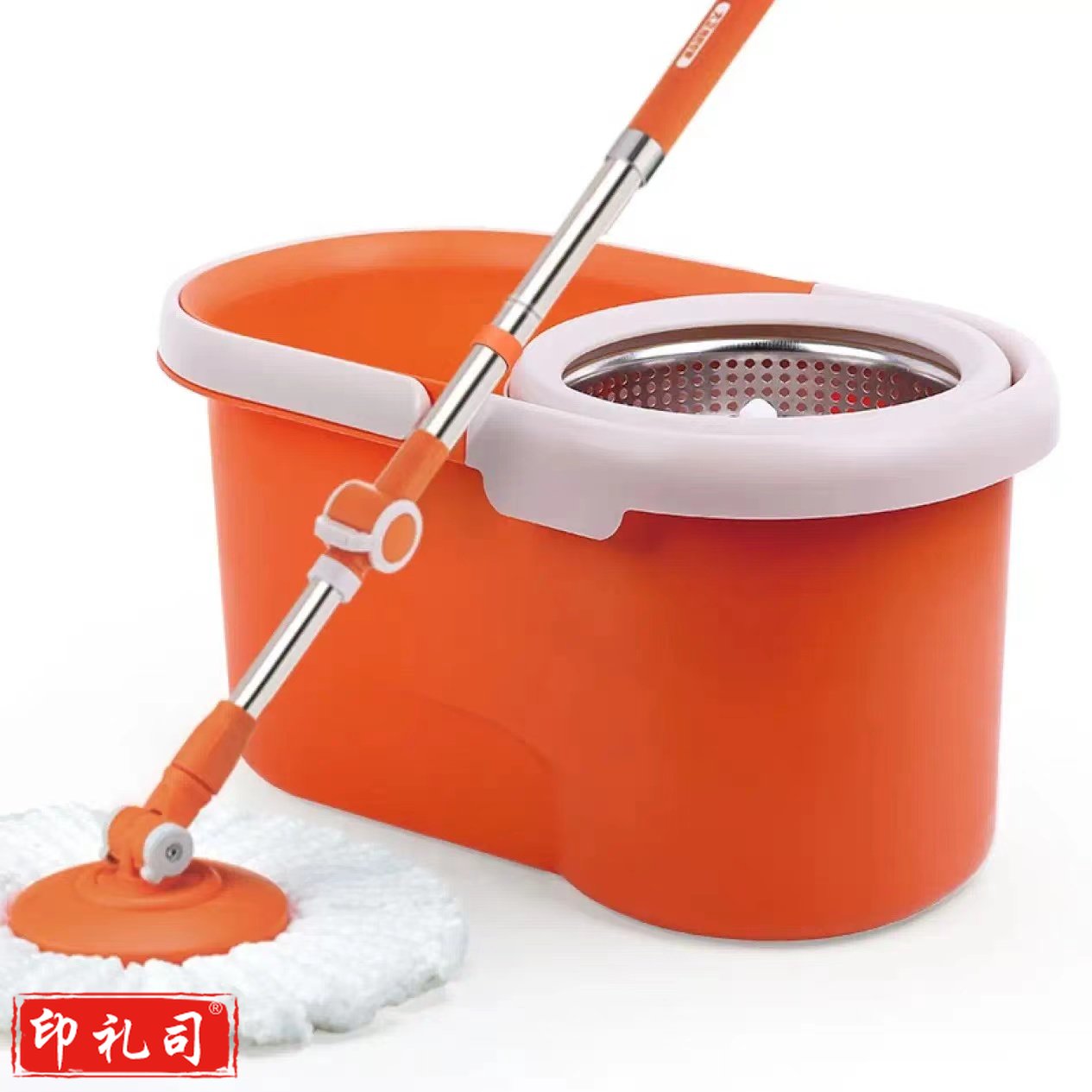 大卫拖把清洁用具双驱动免手洗拖把加油拖把桶旋转拖布旋转拖把Q5标准版