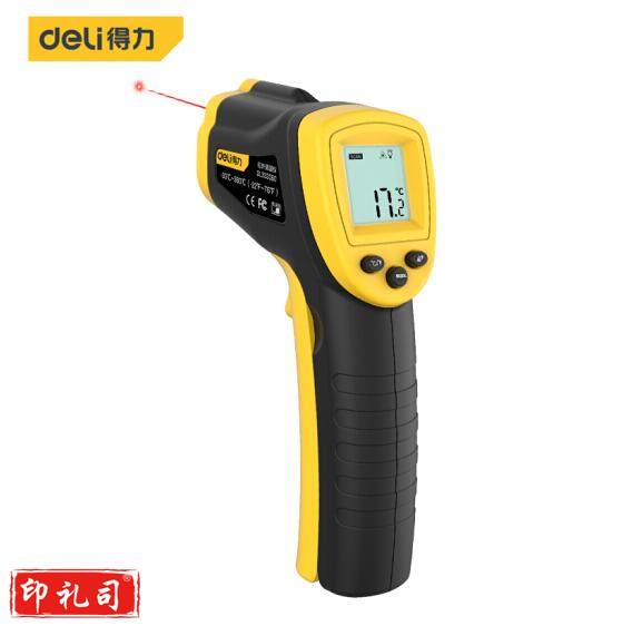 得力(deli) 红外线测温食品烘焙测温水温油温电子温度计高清数显(-30到380度) DL333380