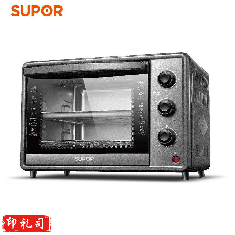 苏泊尔K30FK6 电烤箱30L 主流容量 上下管统一控温 匀火恒温 多功能全自动