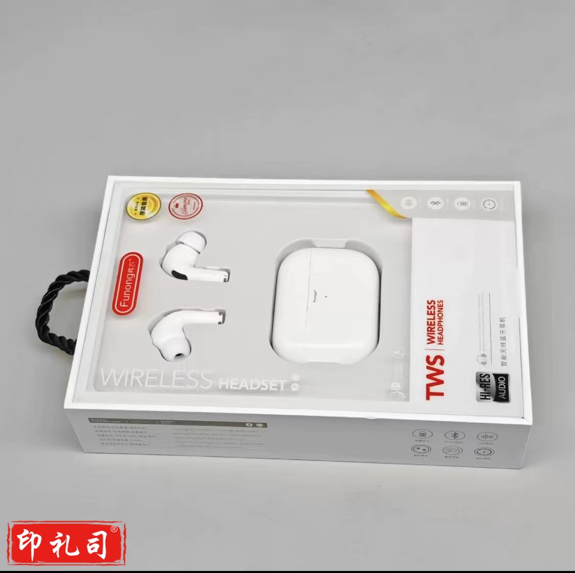 )蓝牙耳机  白色 半入耳式蓝牙耳机降噪 蓝牙耳机超长续航蓝牙耳机跑步运动耳机迷你触控蓝牙耳机通话游戏耳机 蓝牙耳机