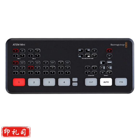 沣标(FB) BMD ATEM Mini 专业广播级切换台导播台 推流直播设备 USB直连电脑 ATEM mini 4路HDMI 标准版