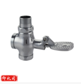 全铜冲洗脚踏脚踩四通大便阀 延时冲水阀