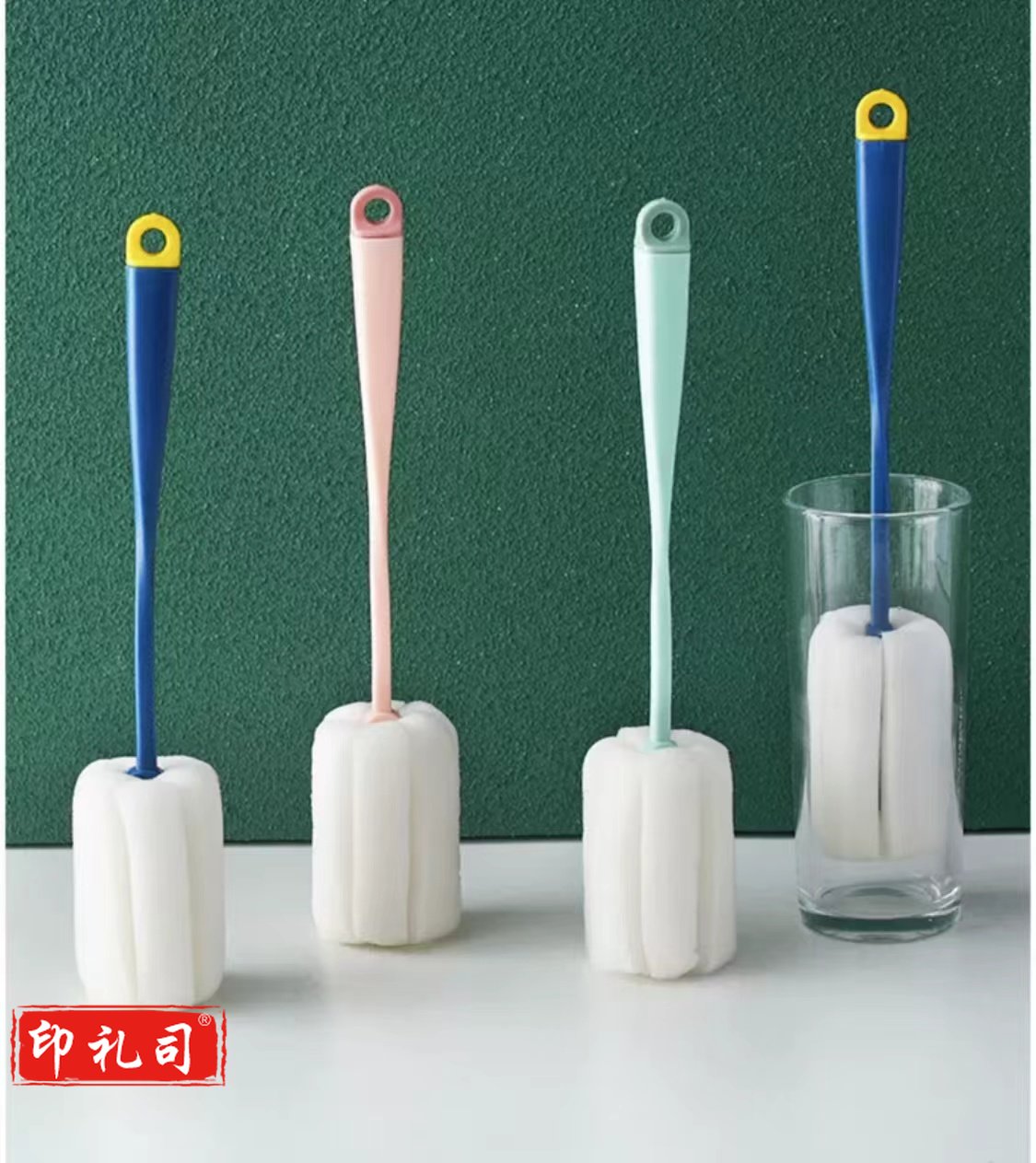 杯刷海绵刷长柄清洁瓶刷洗杯刷