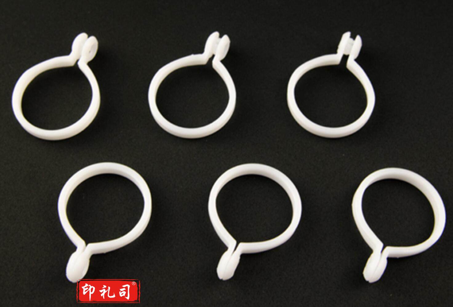 窗帘环 纳米静音圈挂钩开口吊环 浴帘环白色(50个起订)JDXC202302140821565