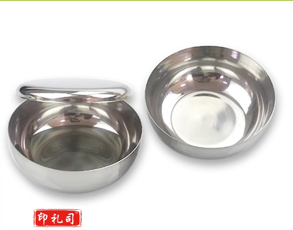 新品韩式不锈钢带盖碗 米饭碗 儿童碗韩国料理碗多用泡菜碗包邮