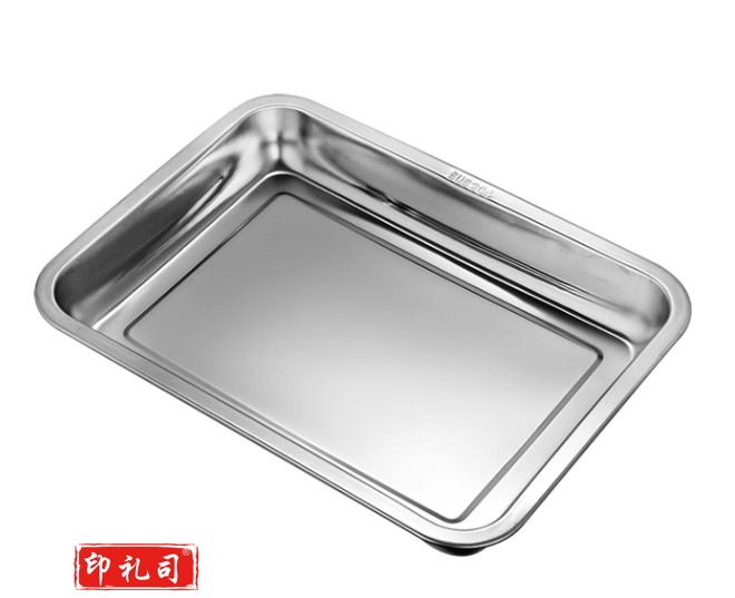 不锈钢长方形托盘餐盘方盘烧烤盘蒸鱼盘子蒸饭盘水果盘
