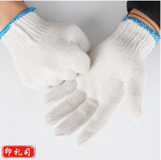线手套 细纱加密棉纱手套白色线手套