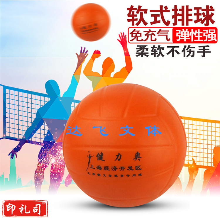 软式排球 中考专用软式训练比赛专用静音排球初中免充气躲避球游戏软排5号