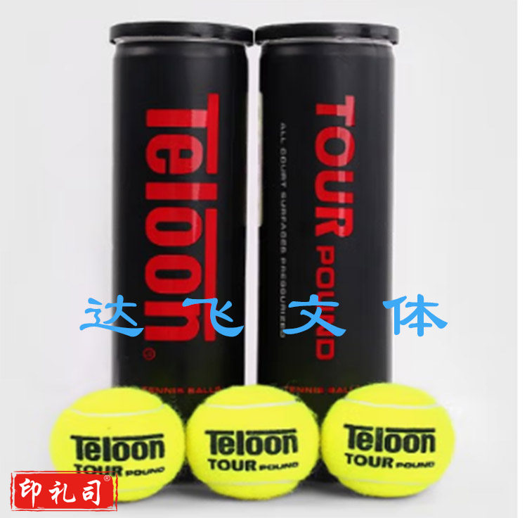 天龙网球比赛练习训练球用球P4高弹耐磨 TOUR POUND(四只装)