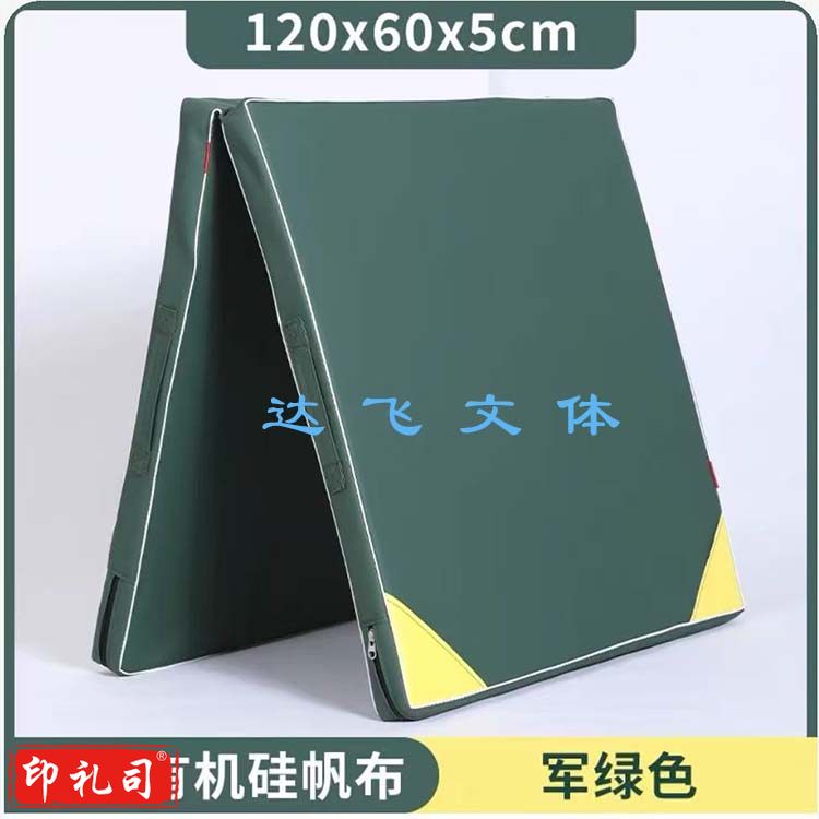 体操垫子学生中考仰卧起坐专用垫体育训练垫子舞蹈练功折叠海绵垫 120X60X5厘米