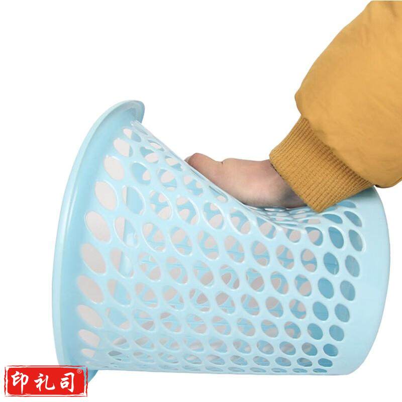 冰禹 BYrl-77 多功能办公室卫生间垃圾桶 塑料垃圾桶镂空垃圾桶纸篓 颜色随机（1个）默认规格