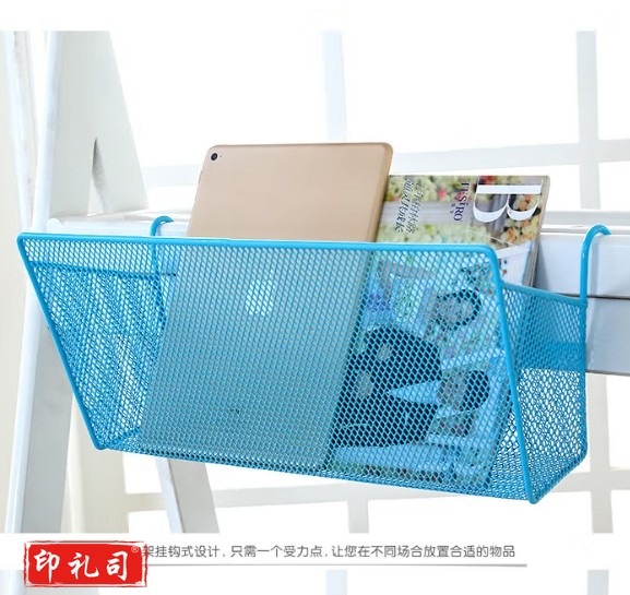 床头收纳筐   办公桌置物挂篮收纳筐