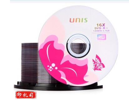 紫光(UNIS) DVD光盘 dvd-r刻录光盘光碟 16速4.7G  1盒50片