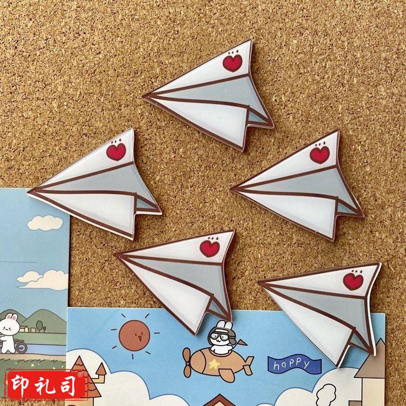 彩色飞机图钉 毛毡板图钉 10个飞机图钉