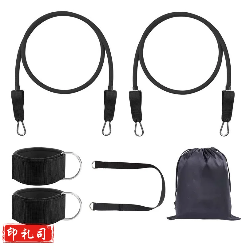 田径腿部手部爆发力训练器 阻拉力带蹬摆摆臂带 1.2米标准款黑30磅