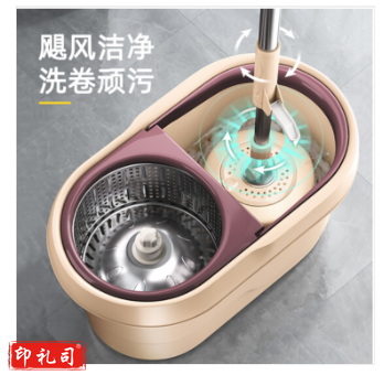 旋转拖把桶免手洗拖布桶懒人墩布好神拖手压式自甩水地拖墩布